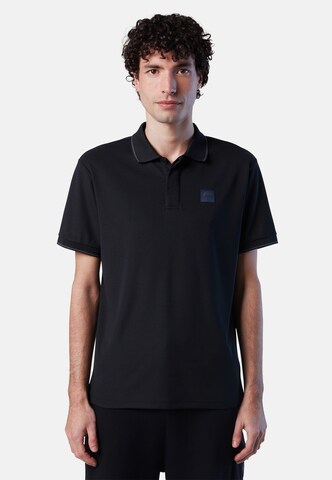 North Sails Poloshirt in Schwarz: predná strana