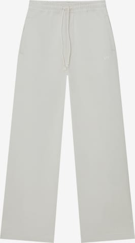 Loosefit Pantalon Pull&Bear en blanc : devant