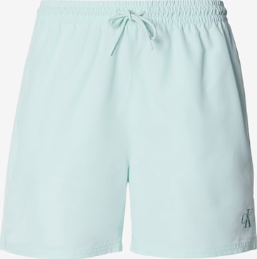 Calvin Klein Swimwear Hlače za k noši | zelena barva: sprednja stran