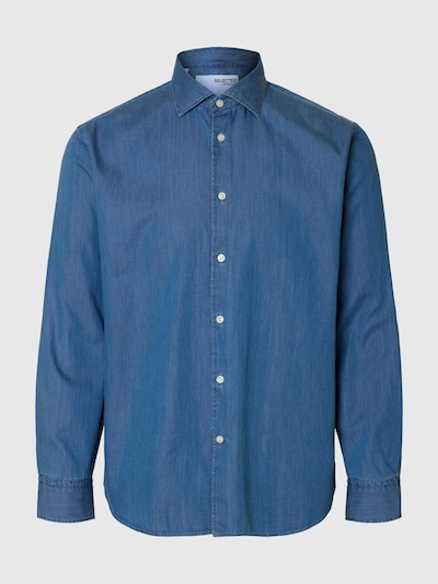 SELECTED Chemise en bleu denim, Vue avec produit