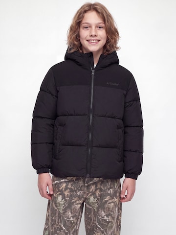 Jack & Jones Junior Зимняя куртка 'JJRaze' в Черный: спереди
