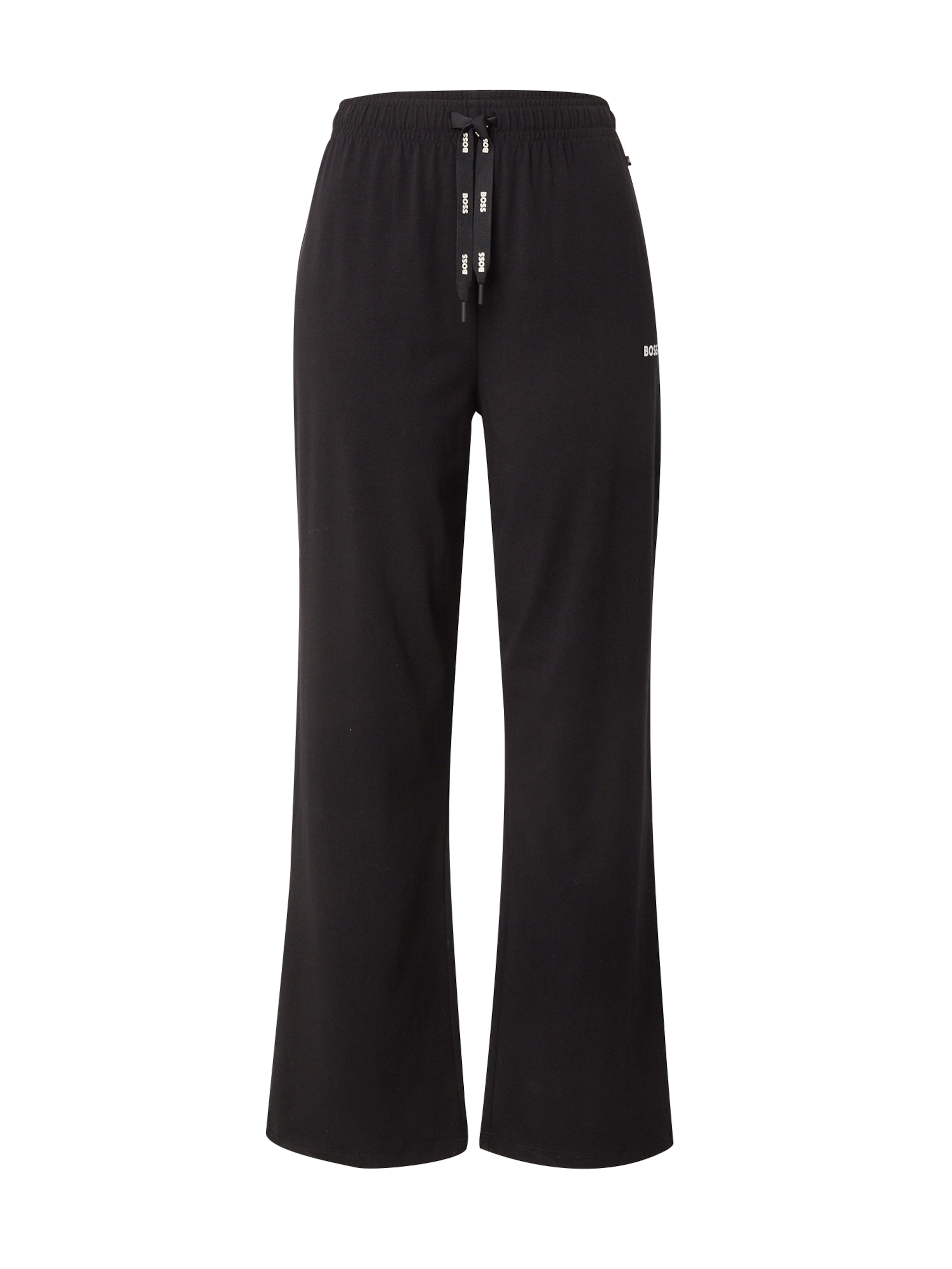 BOSS Панталон пижама 'CI' в черно: отпред