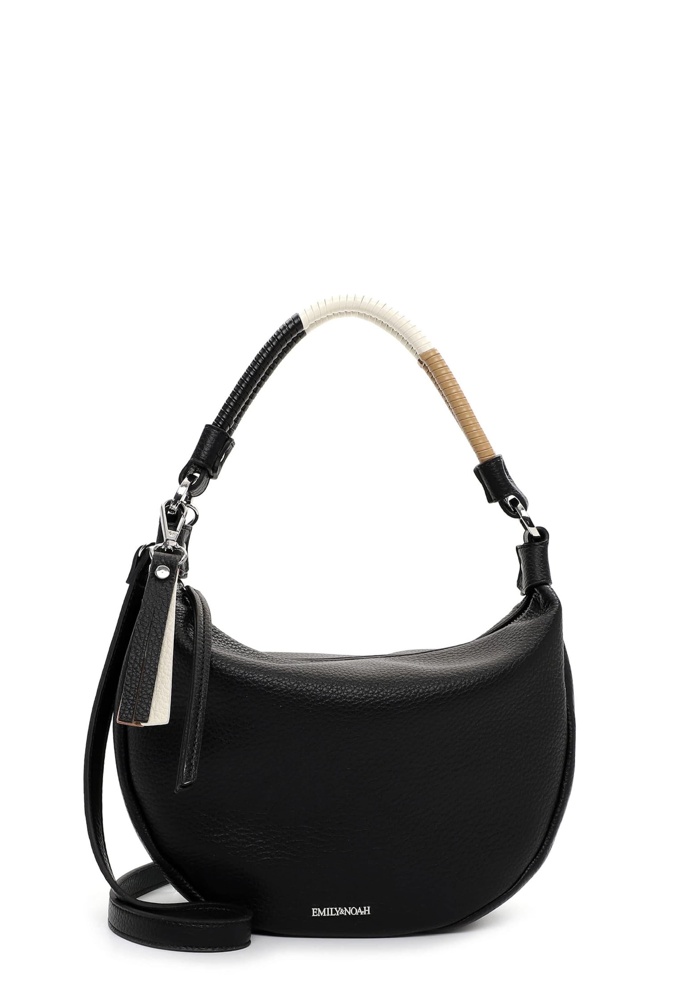Emily & Noah Umhängetasche 'Jeanine' in Schwarz: Vorderseite