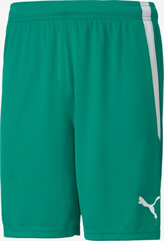 PUMA Regular Workout Pants in Green: front