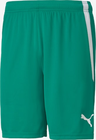 PUMA Workout Pants in Green: front