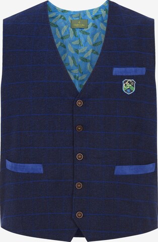 Charles Colby Suit Vest ' Duke Doyle ' in Blue: front