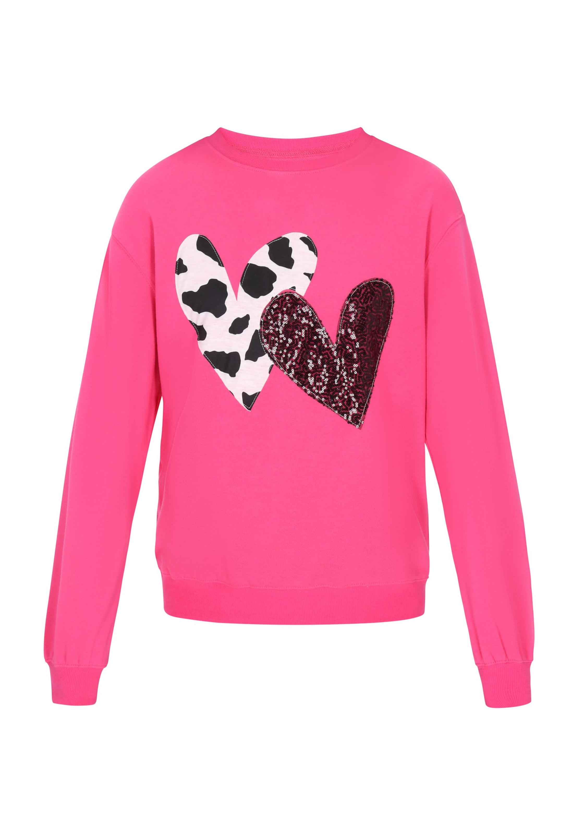 ALBEE Sweatshirt in Roze: voorkant
