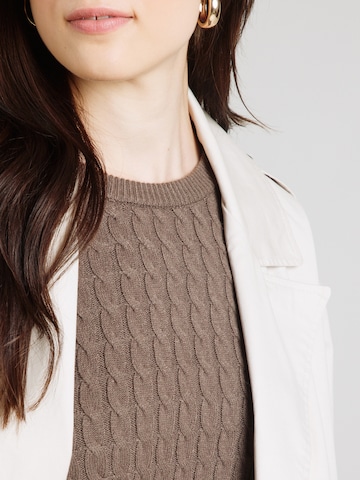 PIECES - Pullover 'PCFIA' em castanho