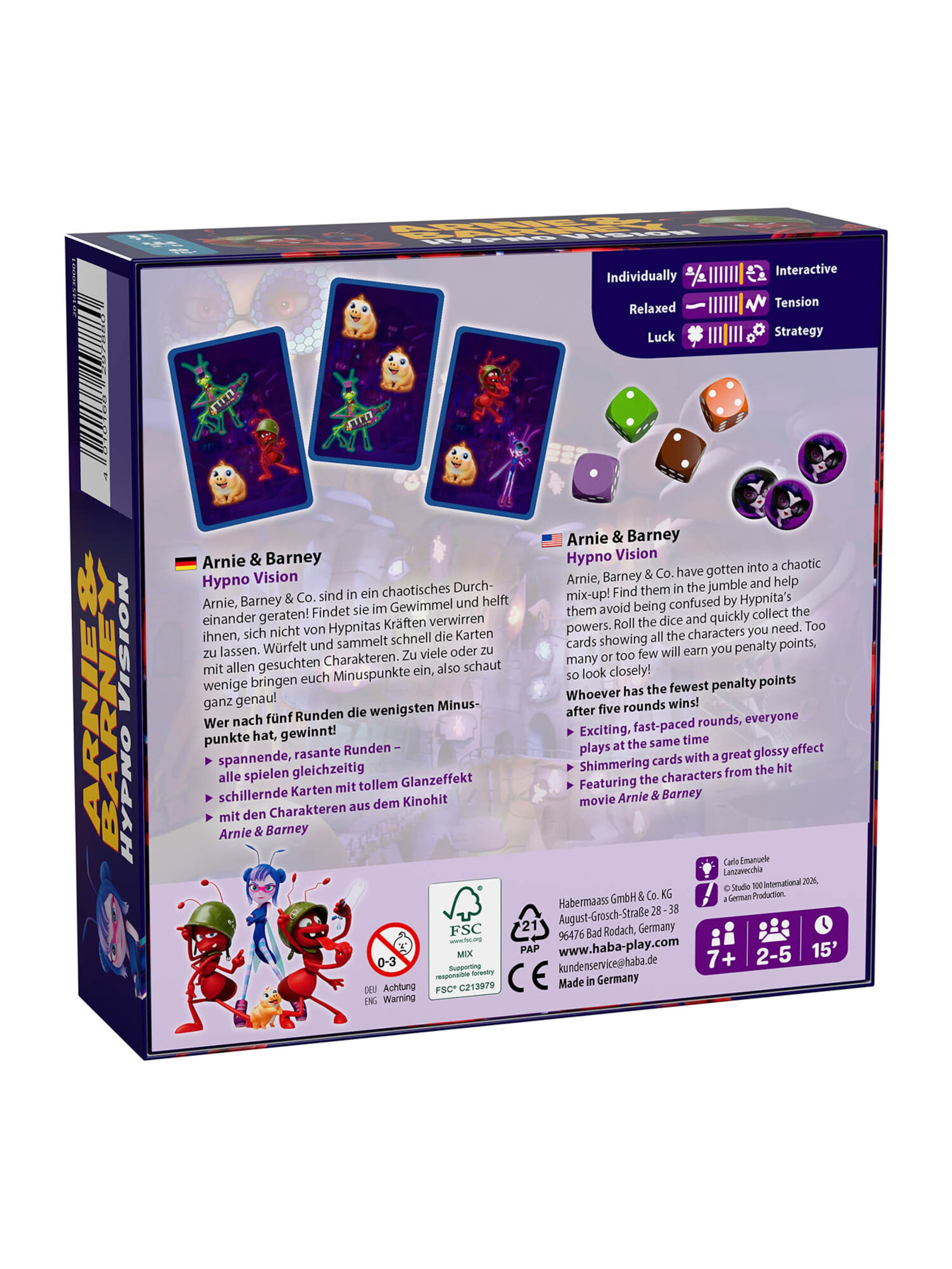 HABA Spel ' Arnie & Barney  Hypno-Vision ' in Gemengde kleuren