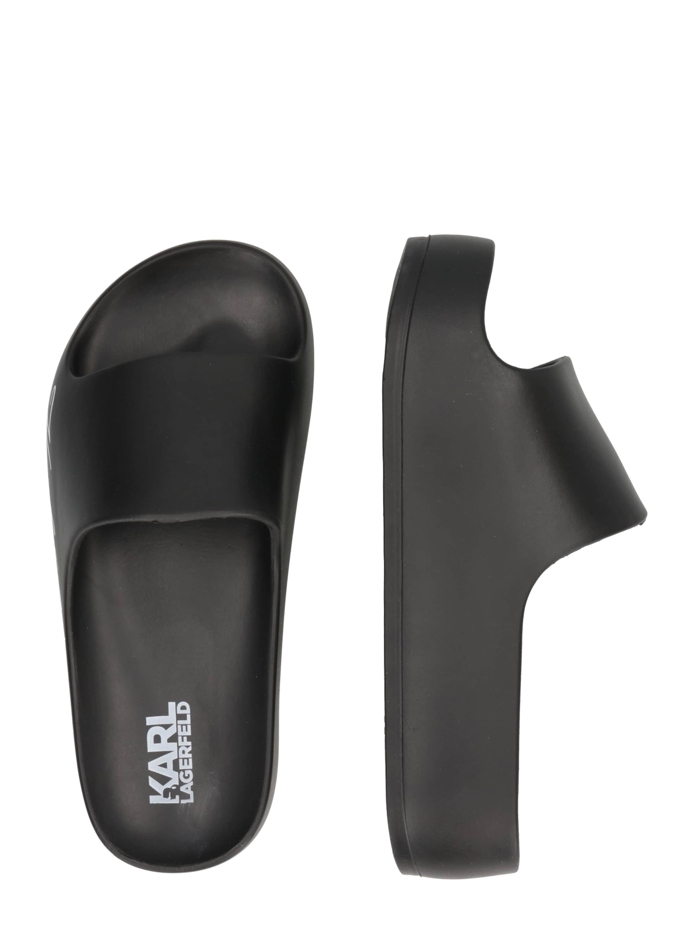 Saboți 'KOBO' de la Karl Lagerfeld pe negru