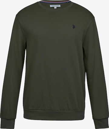 U.S. POLO ASSN. Sweatshirt 'Hugo' in Grün: Vorderseite