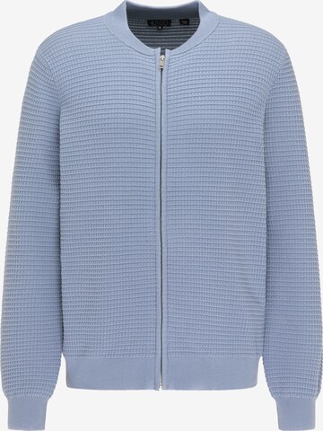 RAIDO Knit Cardigan in Blue: front