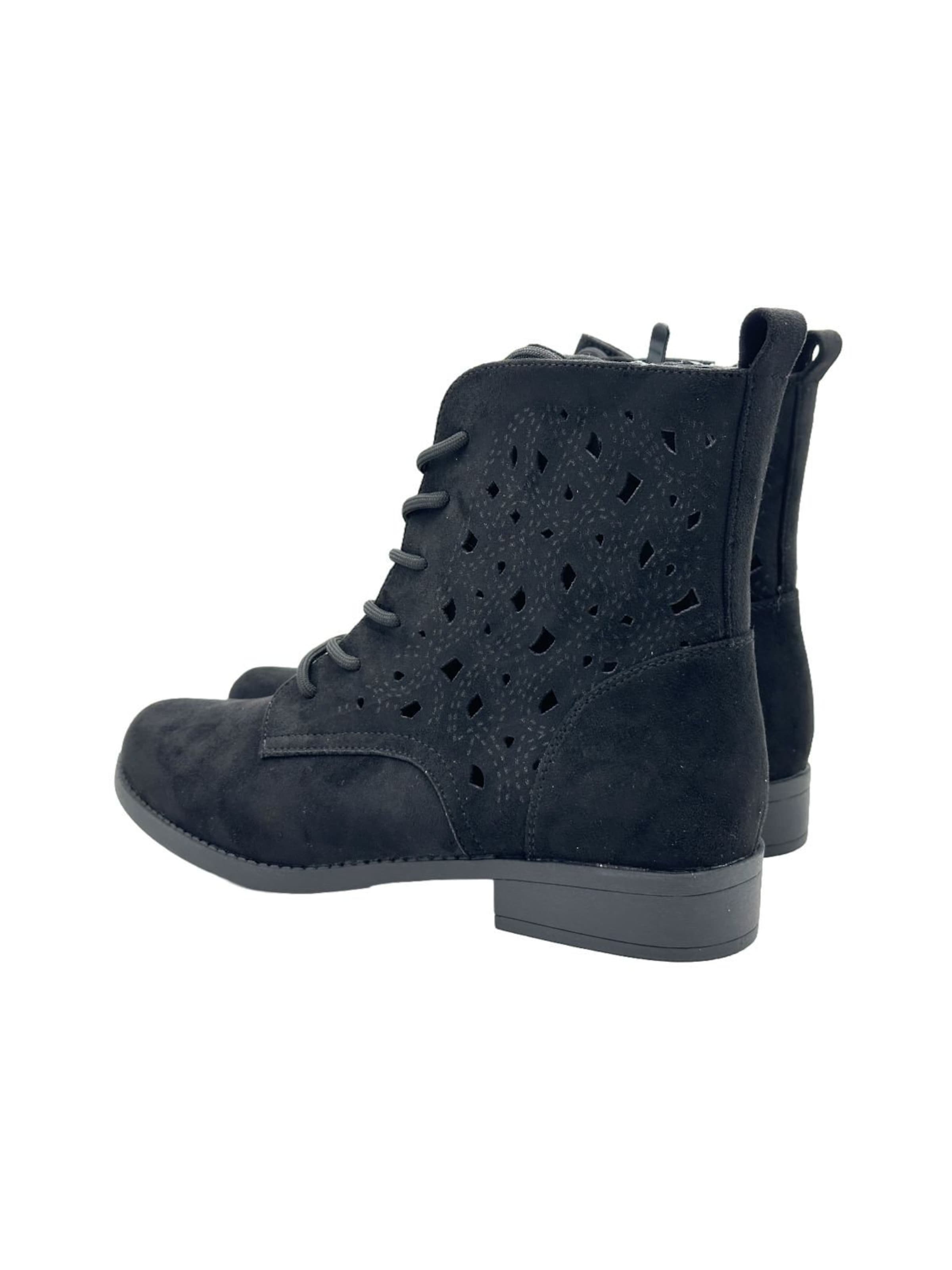 Nowaland Schnürstiefelette‌ in Schwarz