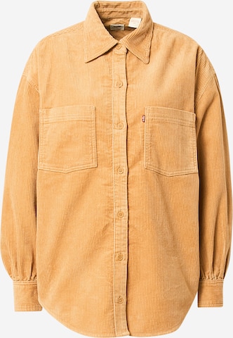 LEVI'S ® Μπλούζα 'Remi Utility Shirt' σε καφέ: μπροστά