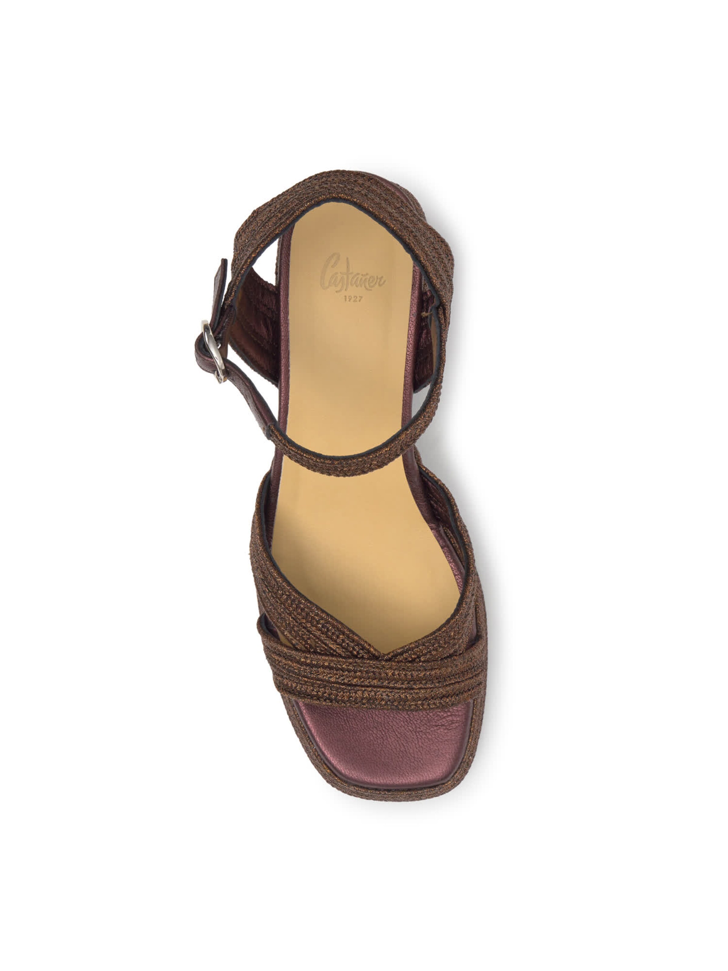 Castañer Hochhackige Sandalen ' VALLITA ' in Braun