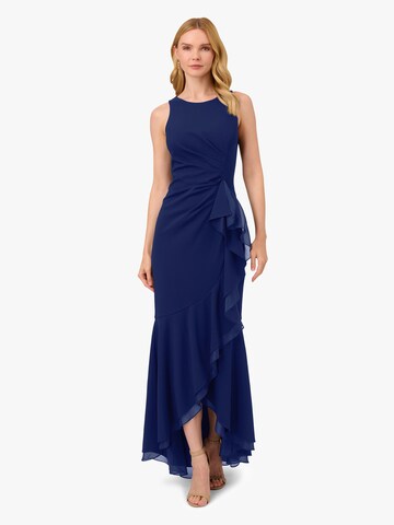 Adrianna Papell Avondjurk in Blauw: voorkant