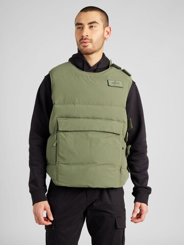 ALPHA INDUSTRIES - Chaleco 'Protector' en verde: frente