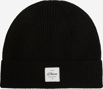 s.Oliver Beanie in Black: front