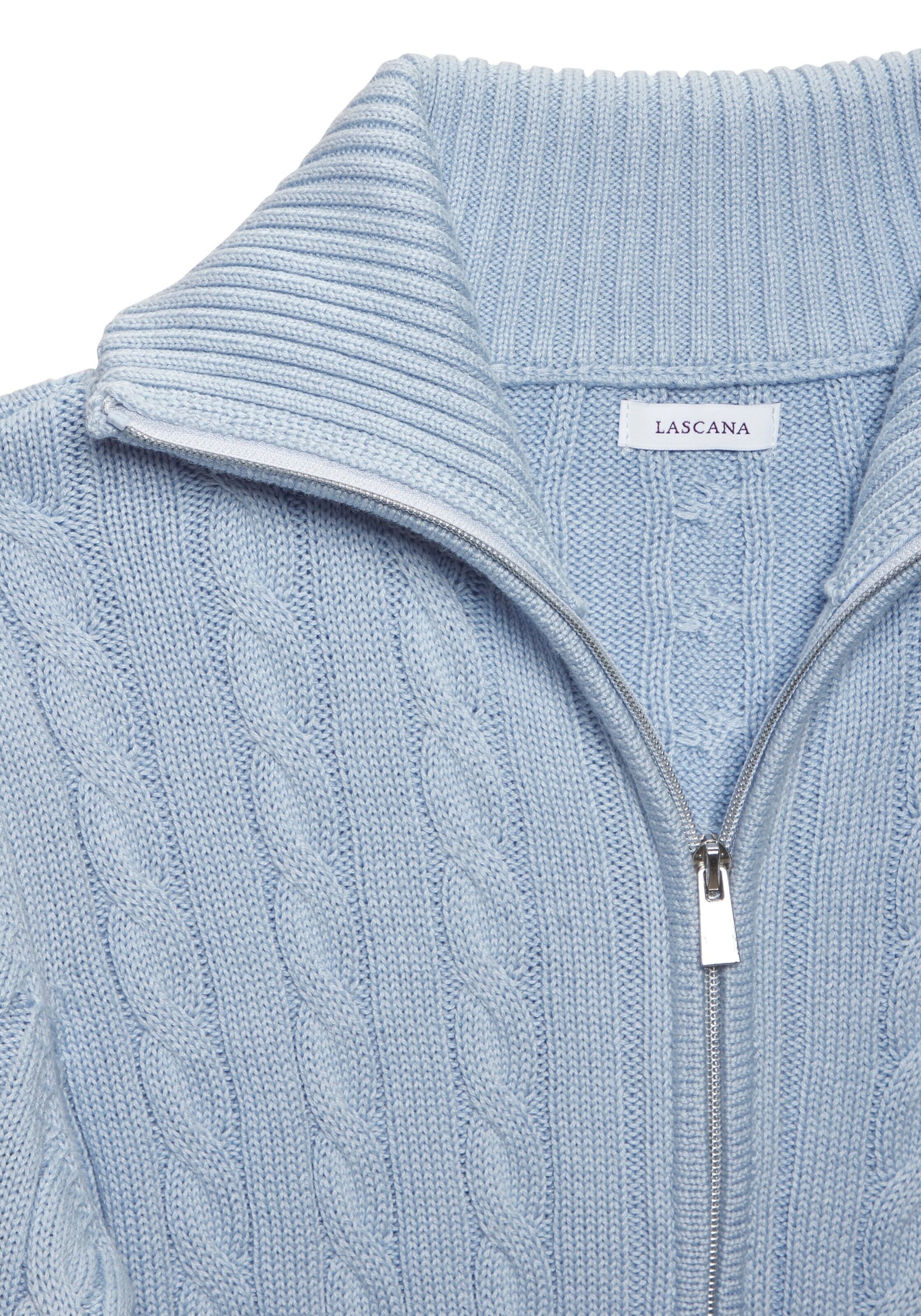 LASCANA Pletena jopa | modra barva
