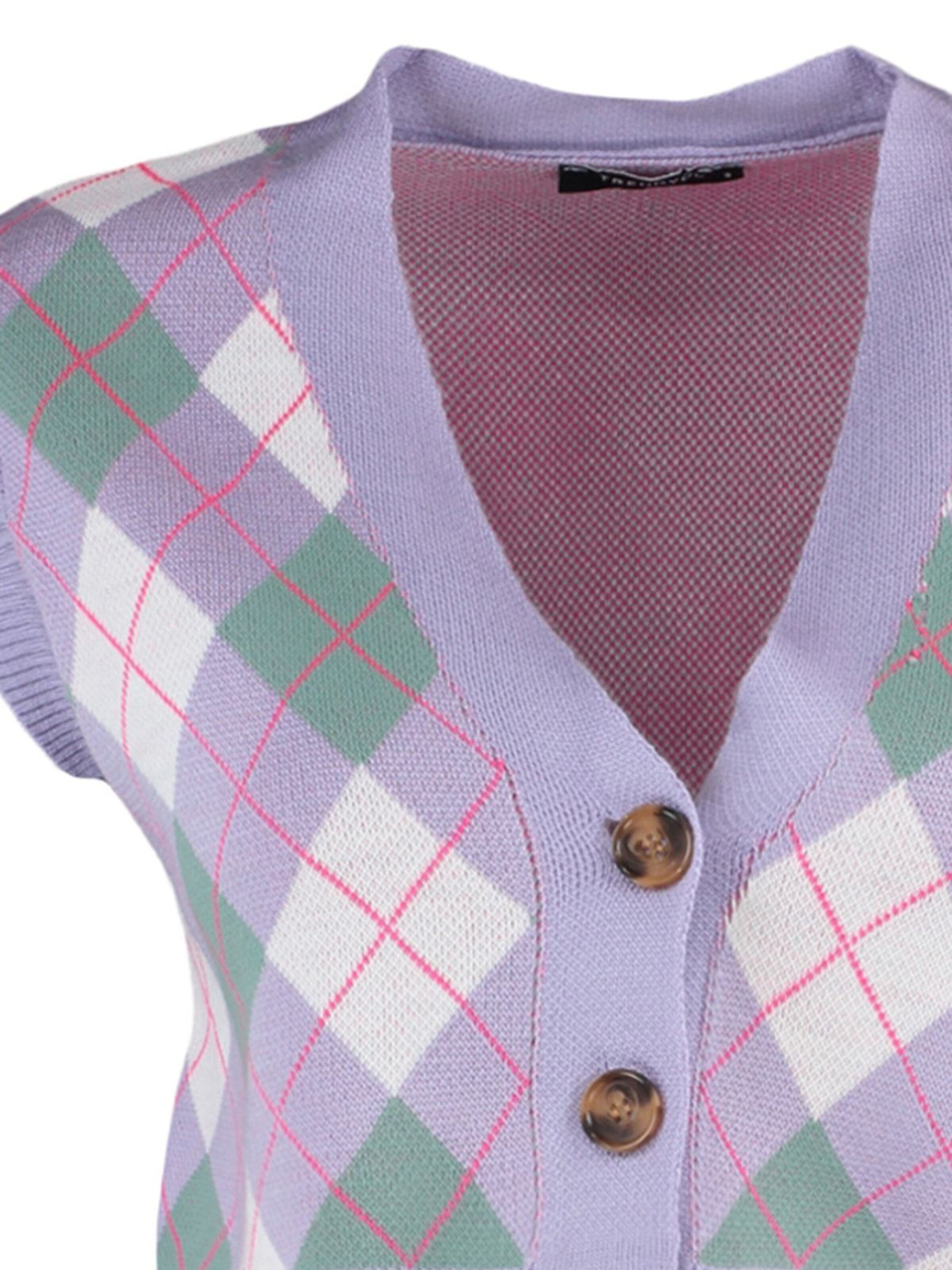 Trendyol Pletená vesta – fialová