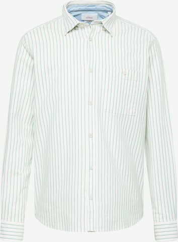 s.Oliver - Regular Fit Camisa em branco: frente