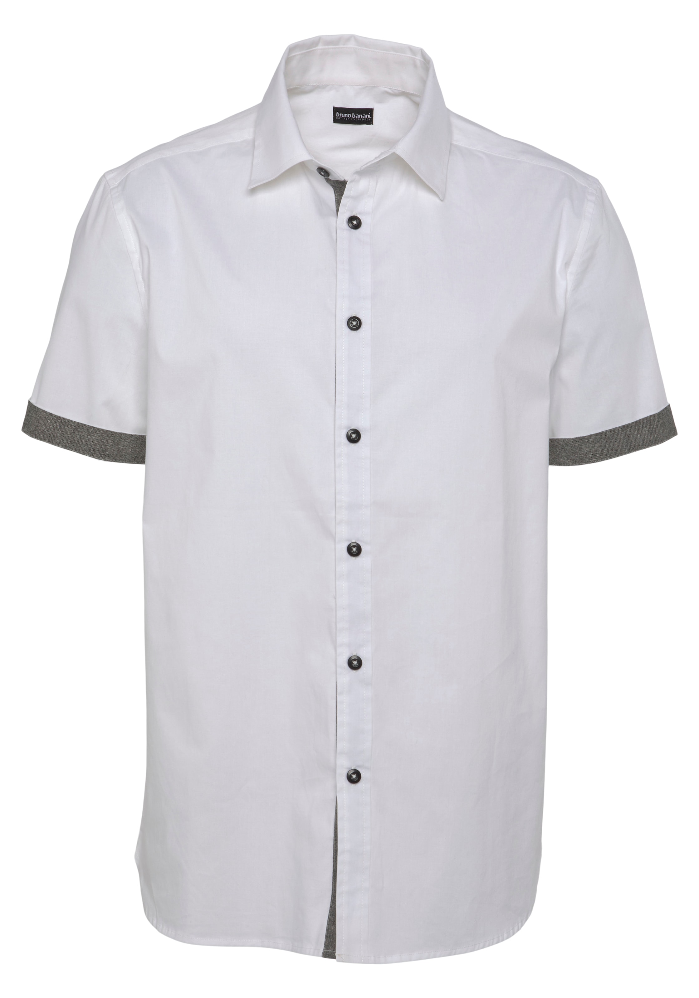 Bruno Banani Regular Fit Hemd in Weiß: Vorderseite