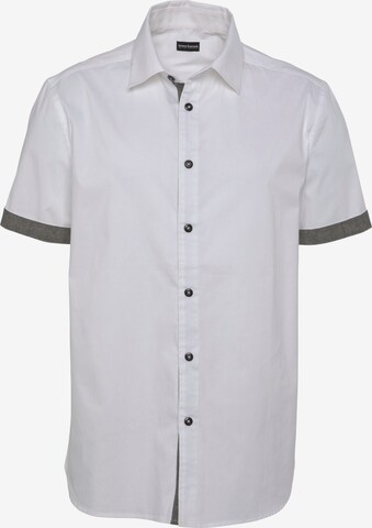 BRUNO BANANI Regular fit Button Up Shirt in White: front