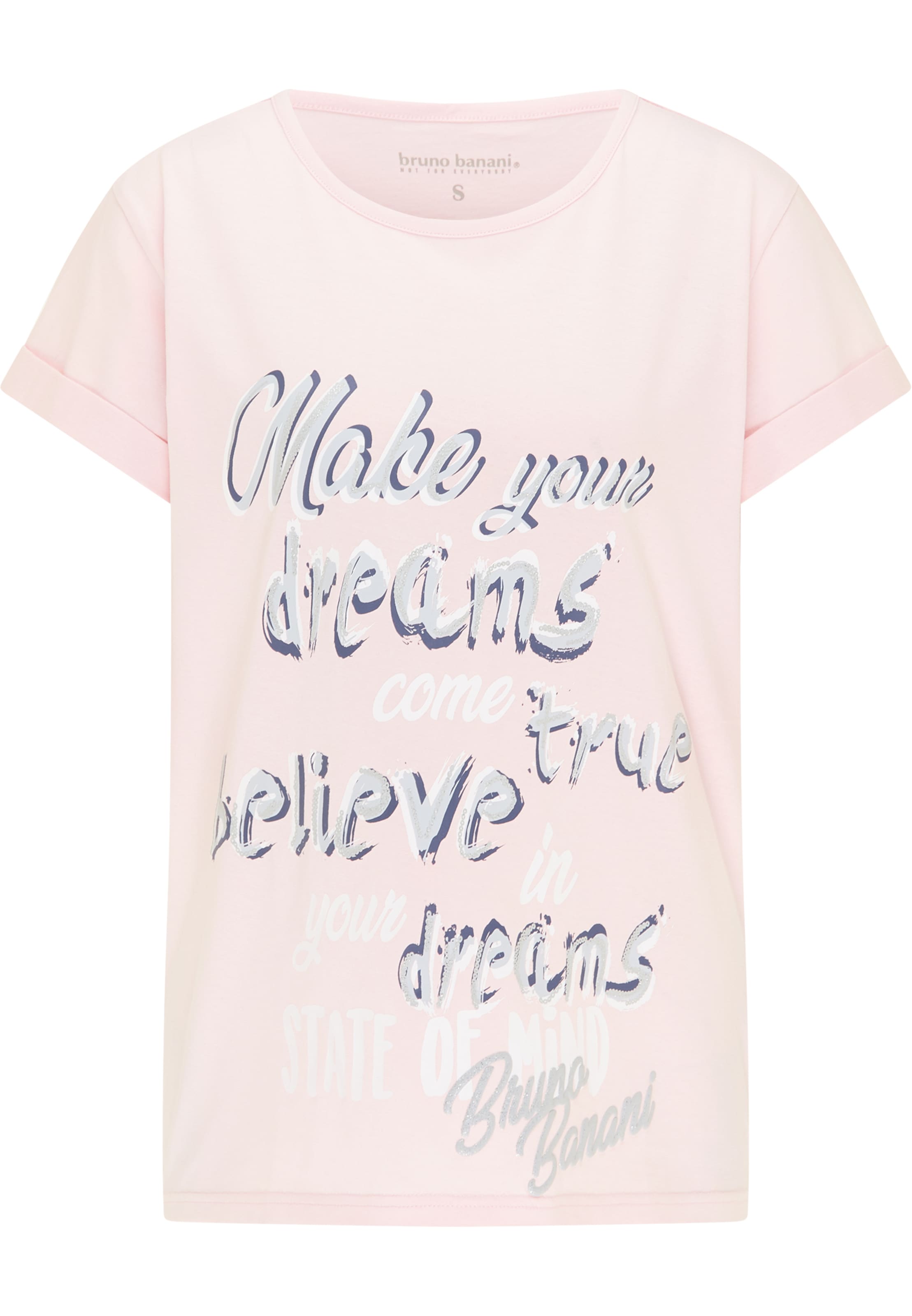 T-shirt 'Hughes' Bruno Banani en rose : devant
