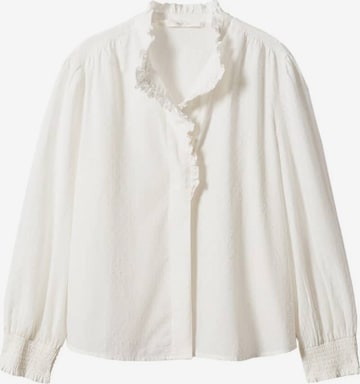 MANGO Blouse in Beige: voorkant