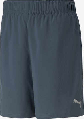 PUMA Regular Workout Pants 'Favourite' in Blue: front