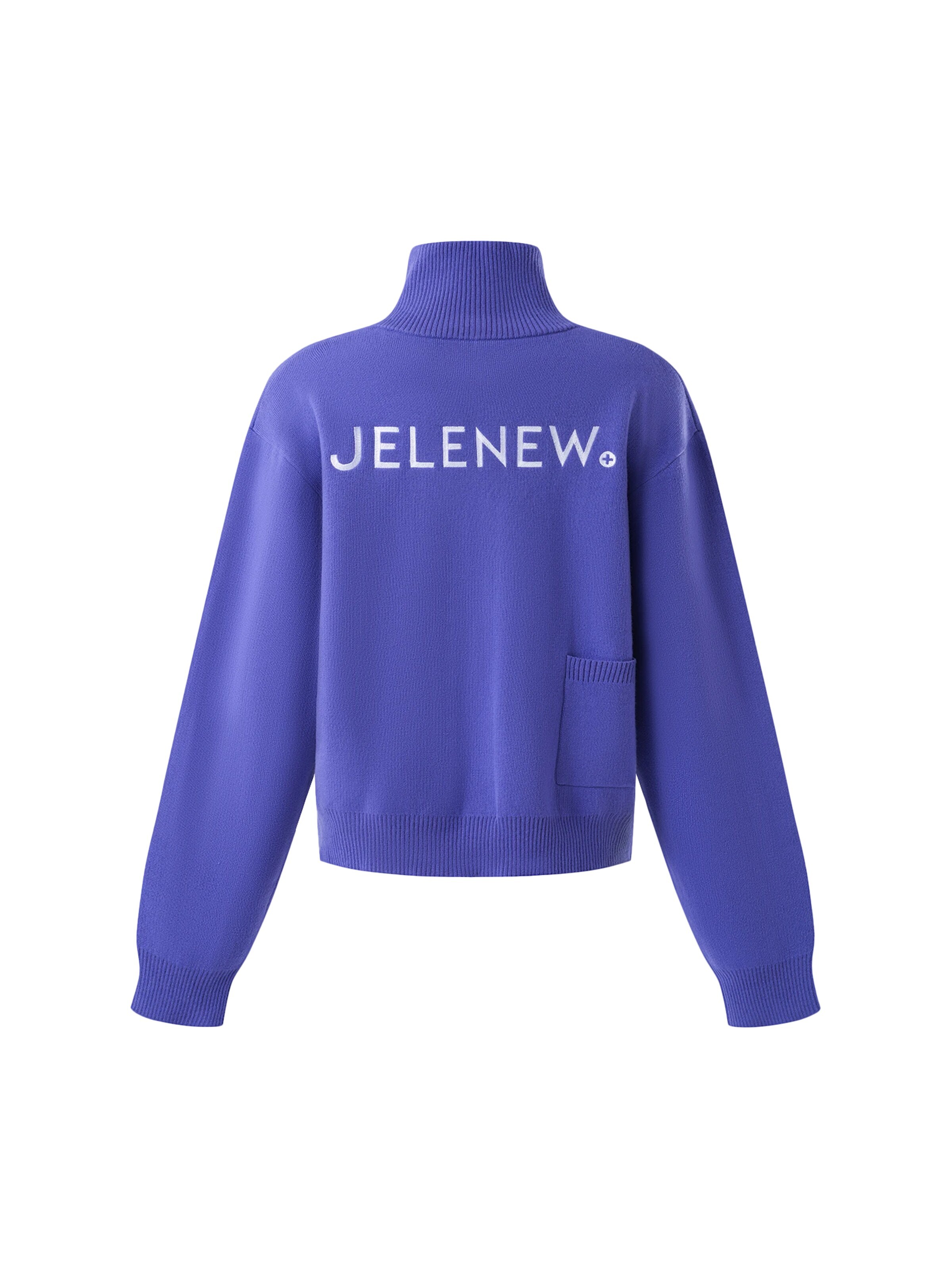 Felpa 'Vintage Knit Half-zip Sweatshirt' di Jelenew in lilla