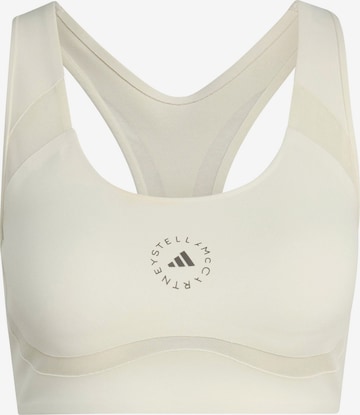 balts ADIDAS BY STELLA MCCARTNEY Bezvīļu Sporta krūšturis 'Power Impact': no priekšpuses