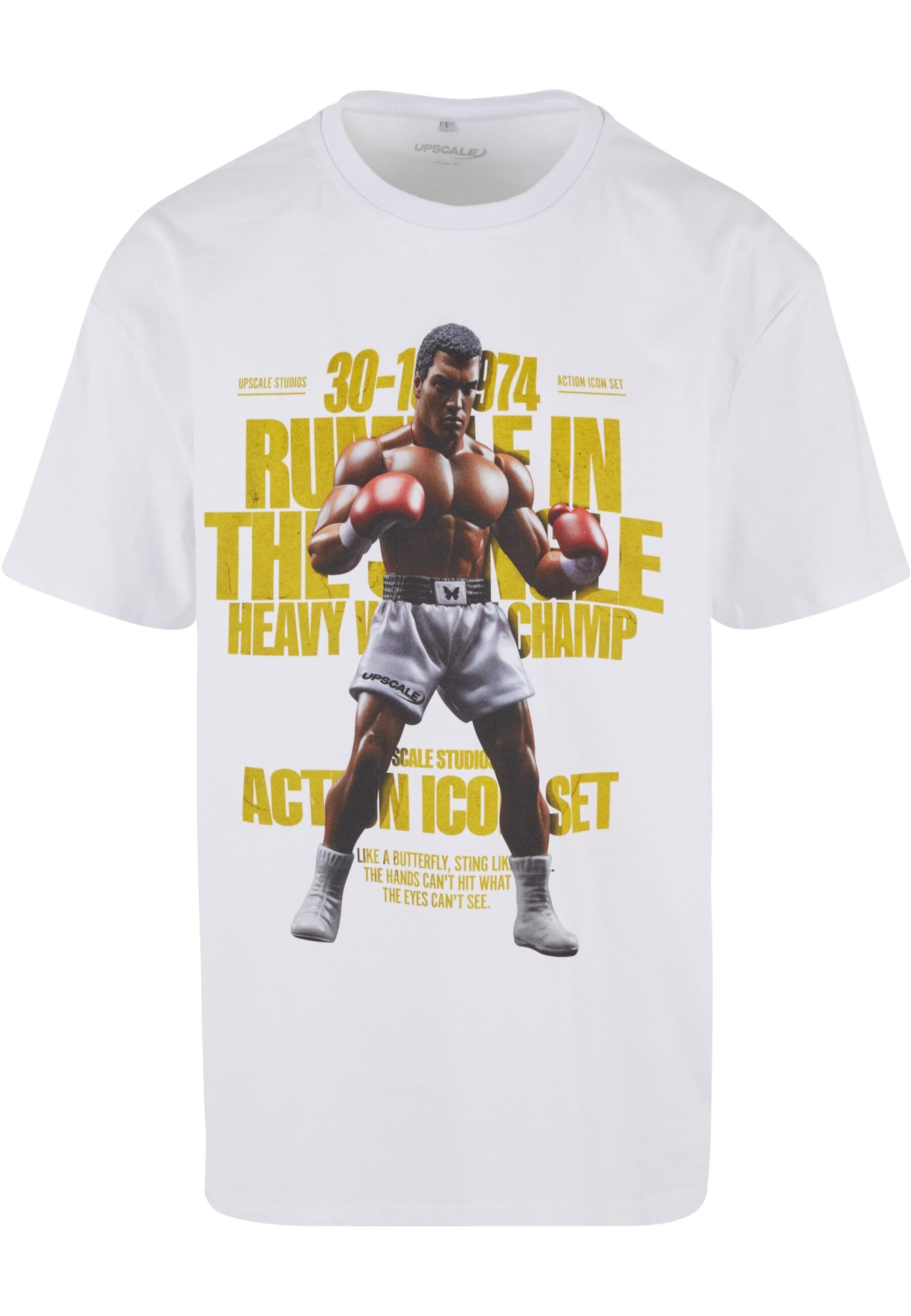 MT Upscale - Camiseta 'Rumble' en blanco: frente