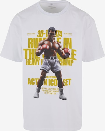 T-Shirt 'Rumble' MT Upscale en blanc : devant