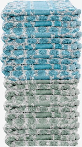 Aspero Dishcloth in Blue: front