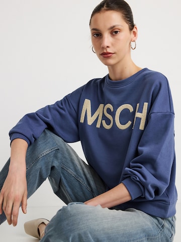 Sweat-shirt 'Mela Briena' MSCH COPENHAGEN en bleu