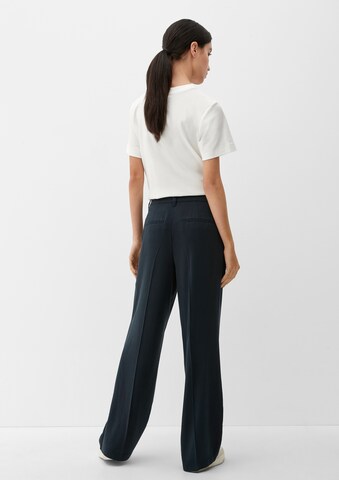 Wide Leg Pantalon à plis s.Oliver en gris