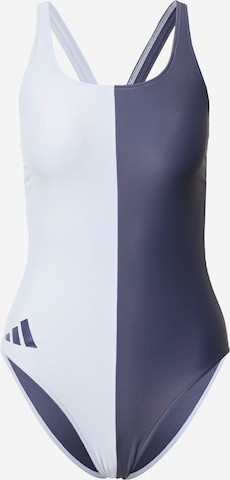 ADIDAS PERFORMANCE - Bustier Bañador de natación 'Bars Colourblock' en azul: frente