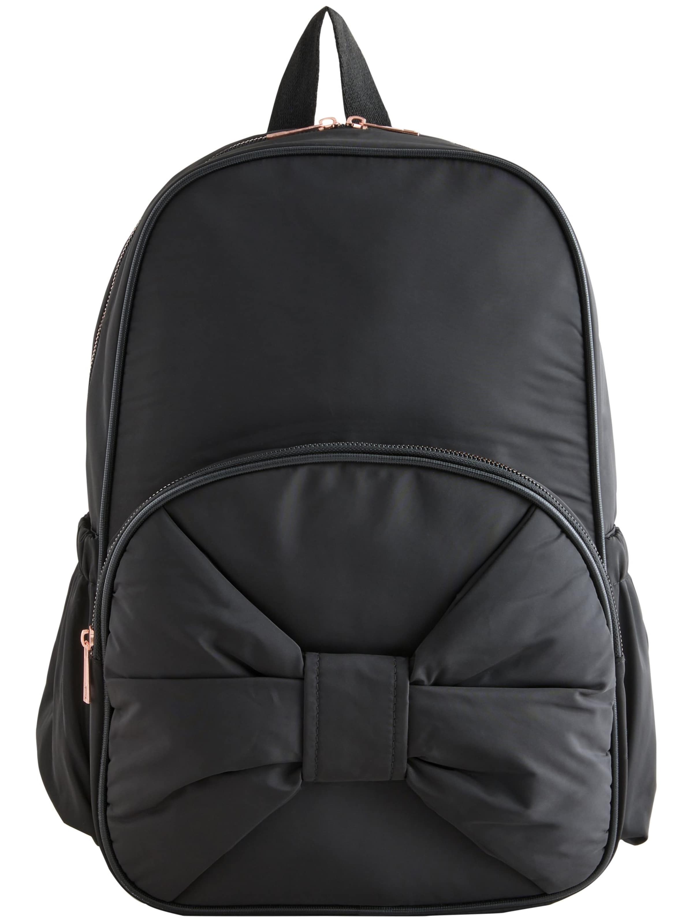 Next Backpack in Black: front