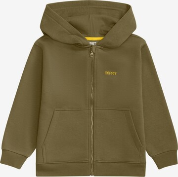 ESPRIT Zip-Up Hoodie in Green: front