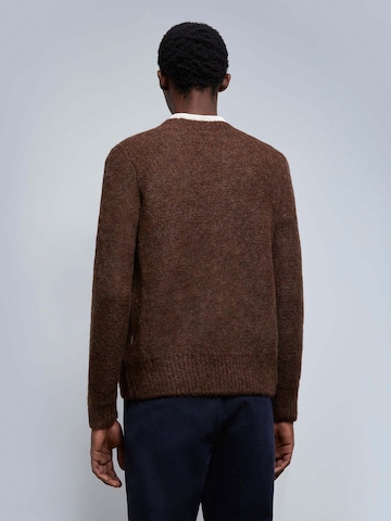 Scalpers Knit cardigan 'Arne' in Brown