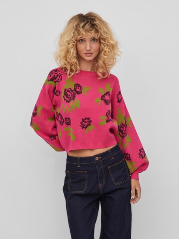 VILA Sweater 'ZASSI' in Pink: front