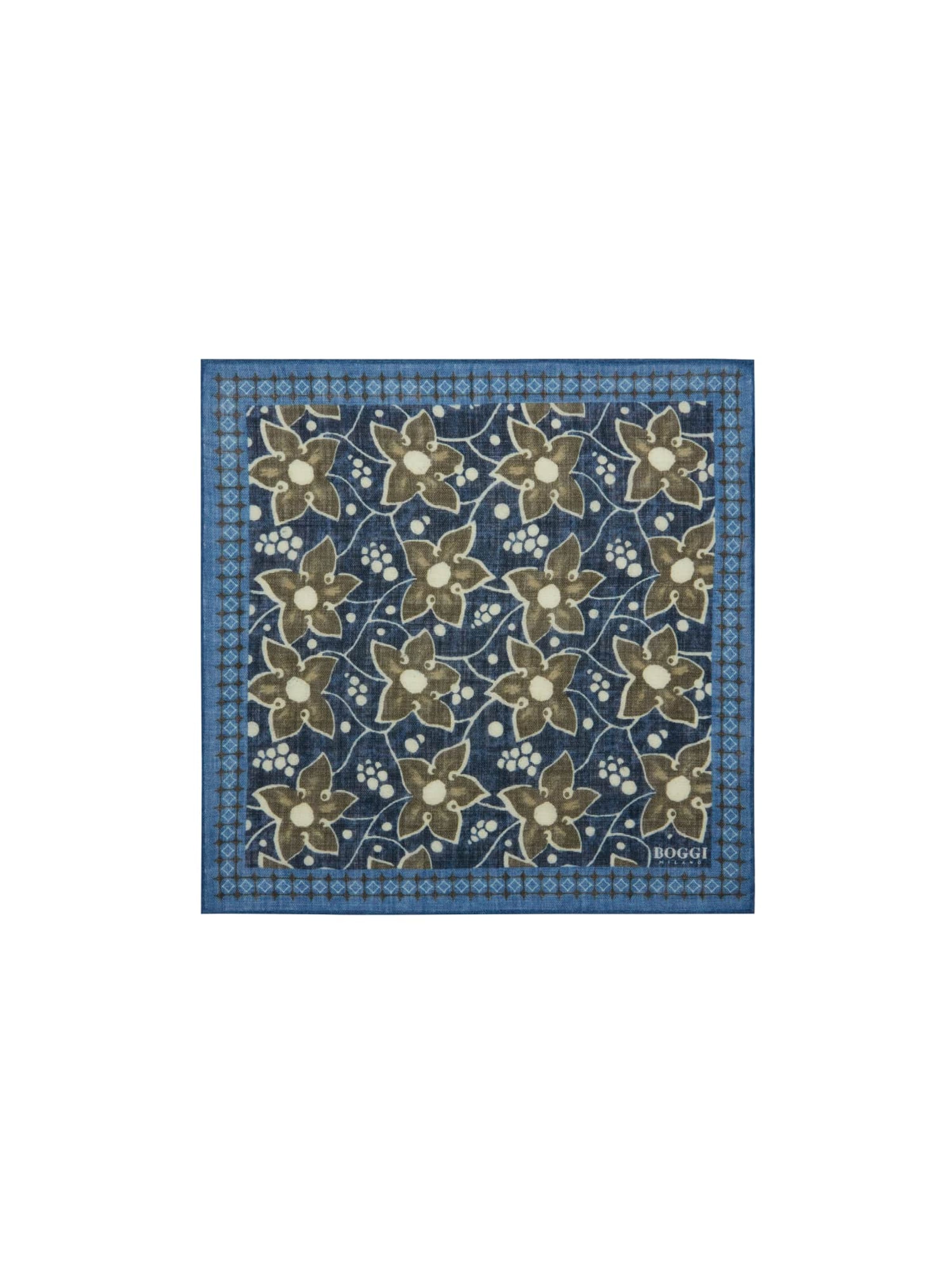 Pochette Boggi Milano en bleu : devant