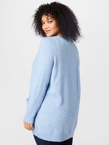 ONLY Carmakoma Knit Cardigan 'Esly' in Blue