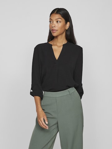 VILA - Blusa en negro: frente