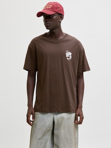 JACK & JONES Shirt 'JORCoffee' in Brown