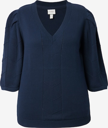 Ulla Popken Pullover in Blau: Vorderseite