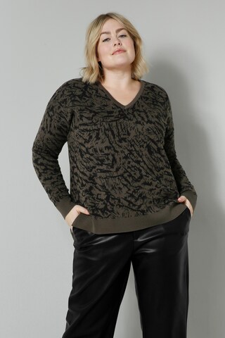 Sara Lindholm Sweater in Grey: front