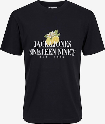 Maglietta 'Flores' di JACK & JONES in nero: frontale