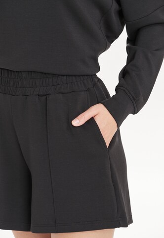 Athlecia Wide leg Sportbroek 'Jacey' in Zwart